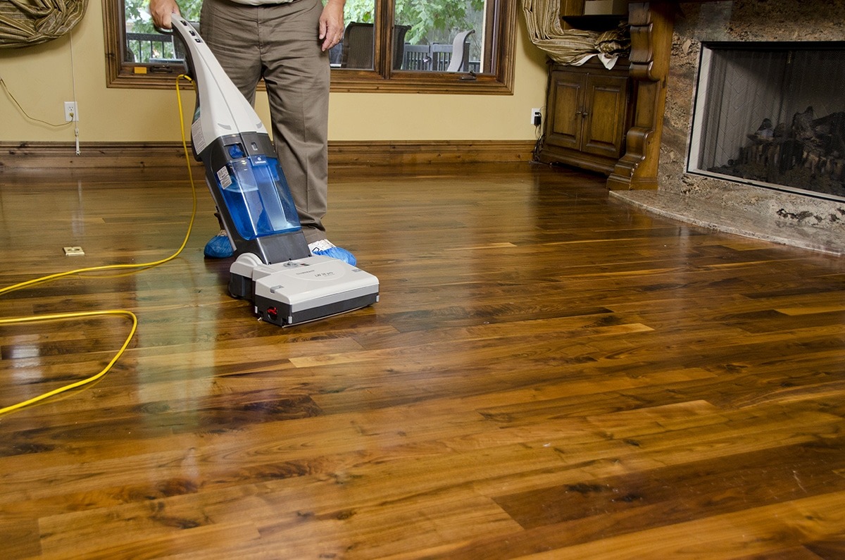 Hardwood floor maintenance service